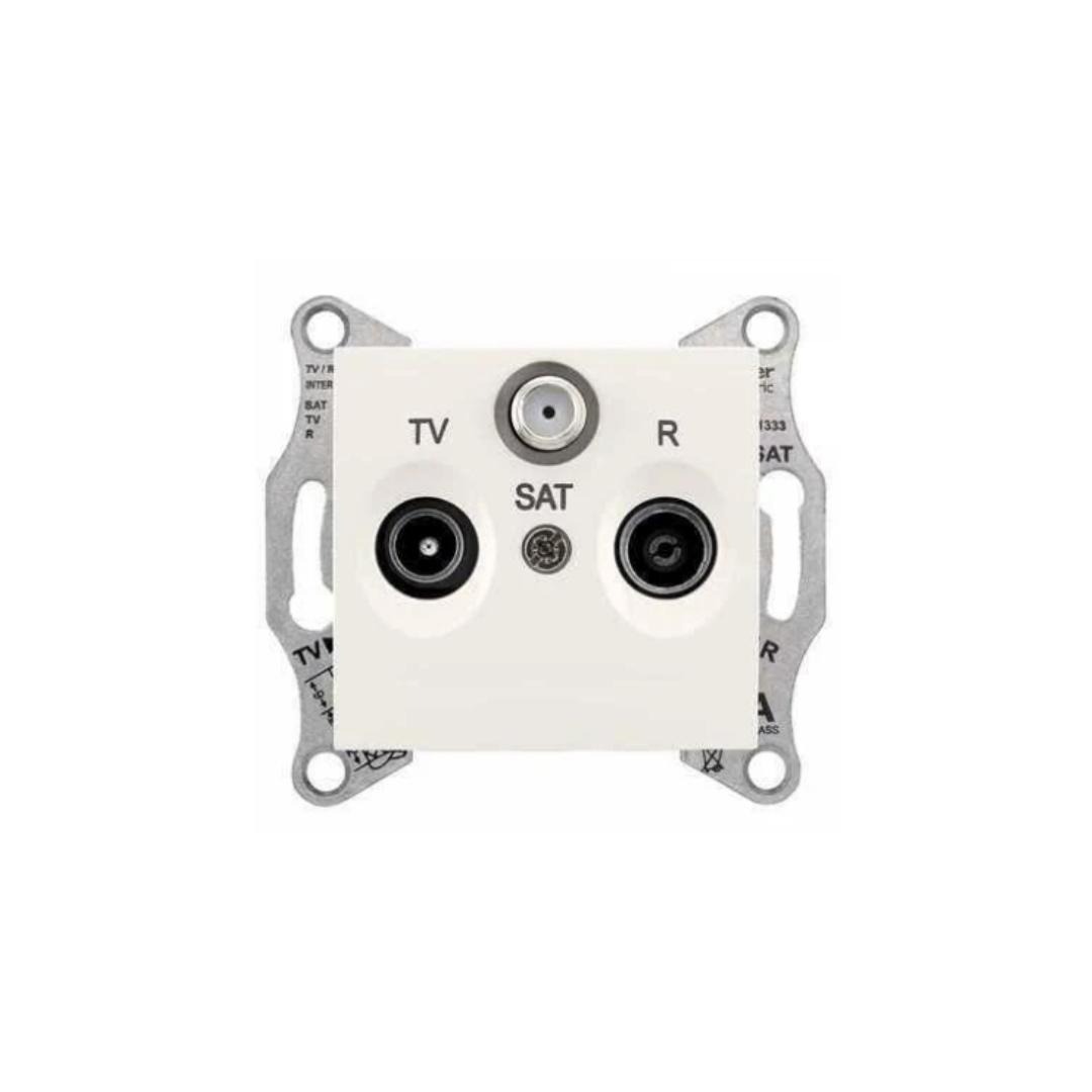 Viko 90967041 Karre/Meridian Beyaz Uydu Sat Sonlu Mekanizma