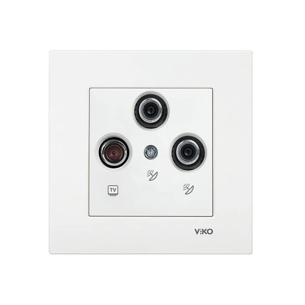 Viko 90967053 Karre Meridian Beyaz Tv Sat-Sat Mekanizma