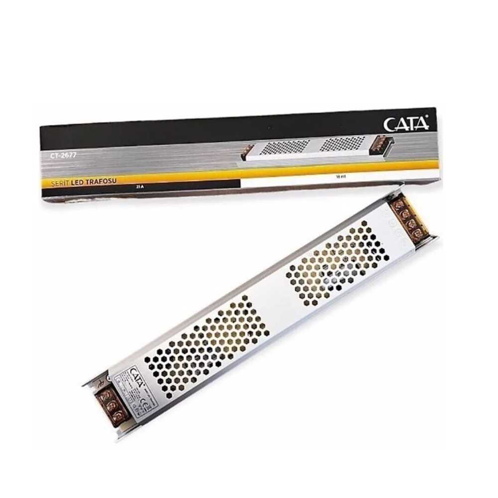 Cata CT-2677 250W 21 Amper Süper Slim Fransız Şerit Led Trafosu
