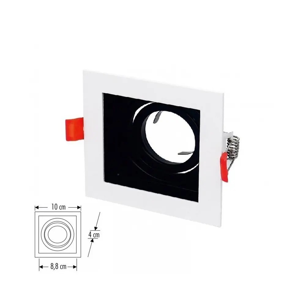 Cata CT-5222 Pars Kare Spot Beyaz-Siyah Kasa