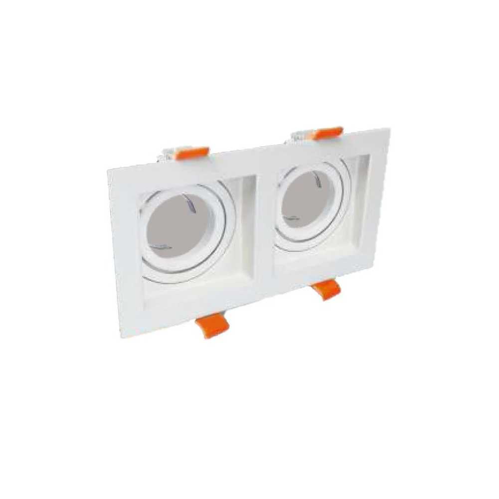 Cata CT-5237 Pars Kare Spot İkili Beyaz-Beyaz